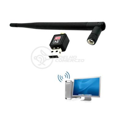 Imagem de Antena Usb 2.0 Receptor De Wifi Wireless Internet Sem Fio 1200Mbps 802.Inn Pc Notebook 45