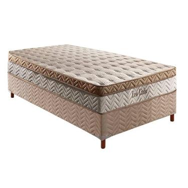 Imagem de Cama Box Solteiro: Colchão Molas Paropas Masterpocket Ensacadas Eco Linho + Base Bege(88X188)