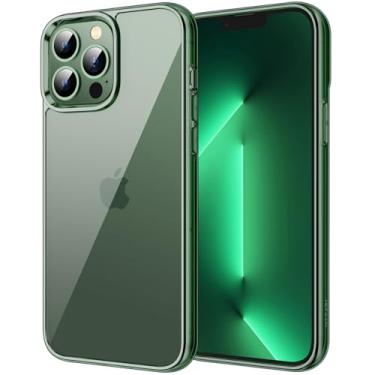 Imagem de JETech Capa para iPhone 13 Pro Max 6,7 Polegadas, Case Protetora de Telefone à Prova de Choque Não-Amarelecimento, Capinha Parte Traseira Transparente Anti-Riscos (Verde Alpino)