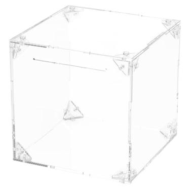 Imagem de Cofrinho transparente para adultos e crianças, cofrinho de acrílico, transparente, caixa de economia de dinheiro, grande capacidade, cofre, porta-moedas, reutilizável, removível, para meninos, meninas