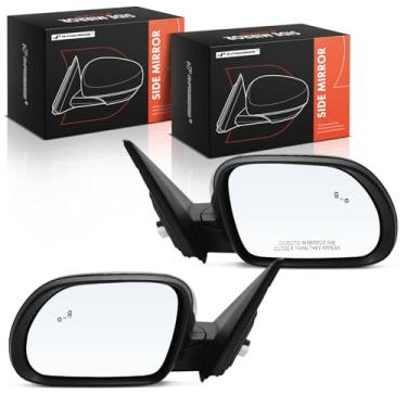 Imagem de A-Premium Par (2) espelhos retrovisores elétricos do lado do motorista e do passageiro - compatível com Kia Soul 2020 2021 2022 2023 - Espelho retrovisor externo externo dobrável manual aquecido com