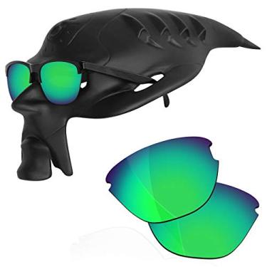 Imagem de RockShell Lentes polarizadas de substituição para óculos de sol Oakley Frogskins Lite OO9374 - Verde Python