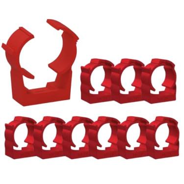 Imagem de Abraçadeira Para Conduite Eletroduto Pvc Sobrepor 3/4 10 Pç (Vermelho)