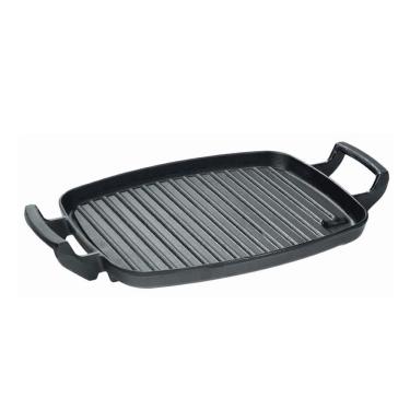 Imagem de Chapa Grill Retangular Alça de Ferro Panela Mineira 30x24cm