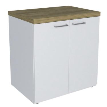 Imagem de Armário Toq 2 PT Branca e Olmo 75 cm