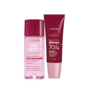 Imagem de Combo Niina Secrets Skin: Tônico Renovador 110ml + Protetor Solar Facial FPS 70 40ml