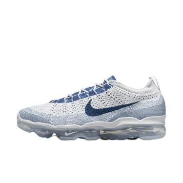 Imagem de Nike Tênis masculino Air Vapormax 2023 Flyknit (DV1678-200, verde-oliva/rosa oxford/preto/preto), Platina pura/platina pura/azul geleira/azul quadrado, 40
