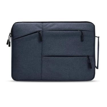 Imagem de Capa de Notebook，Bolsa Capa para Notebook com AlçA Até 15,6 Polegadas Cores(Azul Marinho)