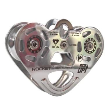 Imagem de Polia Dupla Trole Tirolesa Rocket SideUp Aço Inox 30KN CE EN