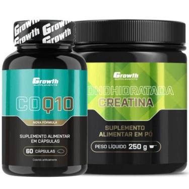 Imagem de Coenzima Q10 60 Caps + Creatina Pura 250g Growth Supplements