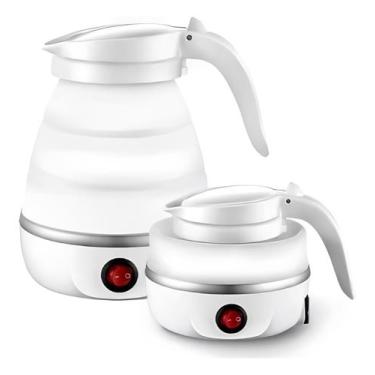 Imagem de Chaleira Elétrica jarra Dobrável Portátil Silicone 600ml Cha cafe - ZE