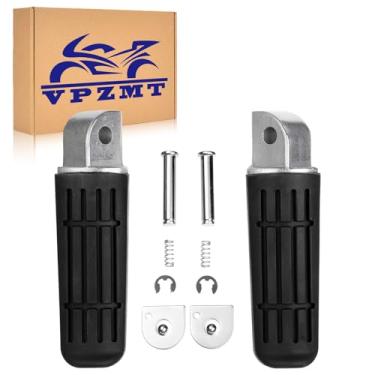 Imagem de VPZMT Pegs/apoios de pé traseiros para yamaha FZ6S 2004-2006, 1998-2003 FZS1000 FAZER1000, FJR1300 FZ400 FZ6R XJR400 XJR1200 XJR1300 XJ6 (Cavilhas traseiras - Prata)