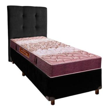 Imagem de Cama Box + Colchão Solteiro D26 Ortophedic Sankonfort + Cabeceira Esto