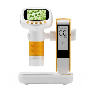 Imagem de Tangxi Microscópio de Bolso Portátil para Crianças, 1000x 1080p Digital Microscópio de Crianças Com Tela de 2 ", 8 LEDs Ajustáveis Com Função Fotográfica e de Vídeo