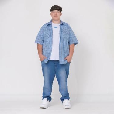 Imagem de Camisa Social Xadrez Adulto Masculina - Maximus, Cor 6, G3 Número 8