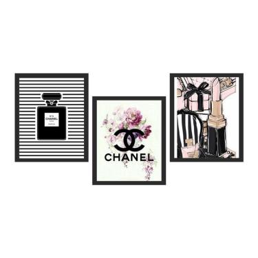 Imagem de Kit 3 Quadros Decorativos  Para Salão, Quarto Estética