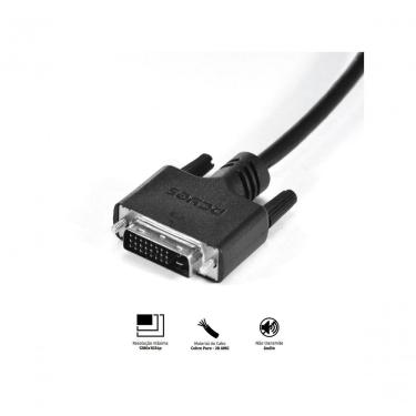 Imagem de Cabo Dvi-i 24+5 Para Vga 15 Pinos Macho 2 Metros - Pdvm15-2