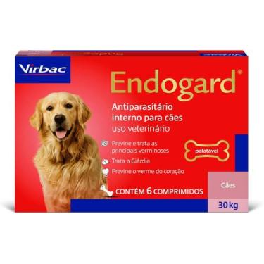 Imagem de Endogard Vermífugo para Cães até 30 kg com 6 Comprimidos Virbac