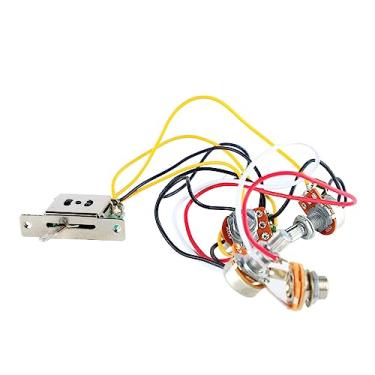 Imagem de Acouto Kit de Chicote de Guitarra Elétrico Com Interruptor de 5 Vias, Volume e Controle de Fiação para Facilitar a Instalação e Melhorar a Qualidade do Som