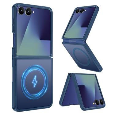 Imagem de Casewind Capa magnética para Samsung Galaxy Z Flip 7 [compatível com Magsafe] [proteção militar contra quedas] Slim Fit translúcida fosca à prova de choque para Galaxy Z Flip 7 de 6,9 polegadas, 2025