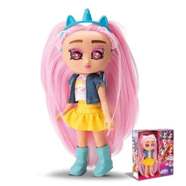 Imagem de Boneca DiverSurprise Fashion K-Pop Rosa Acessórios-Divertoys