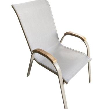 Imagem de Cadeira de Alumínio para Jardim e Varanda Pipa - Fratini Móveis