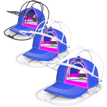 Imagem de YEENOR Gaiola de lavadora de chapéus para máquina de lavar – Rack de limpeza de boné de beisebol, lavagem de tampa esférica, pode ser lavada na lava-louças, perfeita para limpar e proteger chapéus na