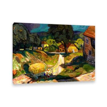 Imagem de SDYJ6GSW Otto Dix impressão em tela pinturas de paisagem otto dix arte de parede famosa arte de arte pôsteres para decoração de parede para quarto sala de estar 100 x 70 cm (83.8x71.1 cm) sem moldura