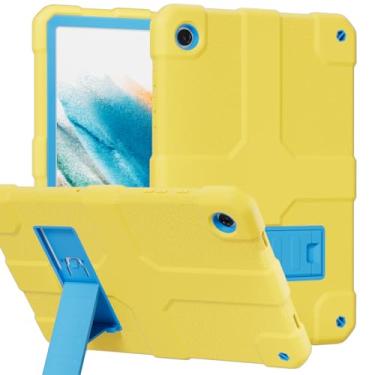 Imagem de Stweap Capa para Samsung Galaxy Tab A9+/A9 Plus 11 polegadas modelo 2024 (SM-X210/X216/X218), capa protetora resistente à prova de choque de alto impacto (amarelo-dourado)