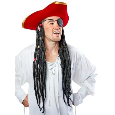 Imagem de Chapéu de pirata de rum masculino Charades, como mostrado, padrão dos EUA