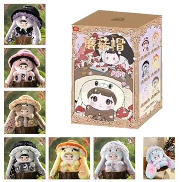 Imagem de Shopular Nommi Blind Box Almofada de Pelúcia 400% Coelho Grande Cogumelo Série Kawaii Nommi Coelho Bonito Presente de Aniversário de Natal 35 cm (1 aleatório)