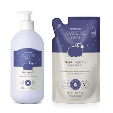 Imagem de Combo Cuide-se Bem Boa Noite: Loção Desodorante Hidratante 400ml + Refil 350ml