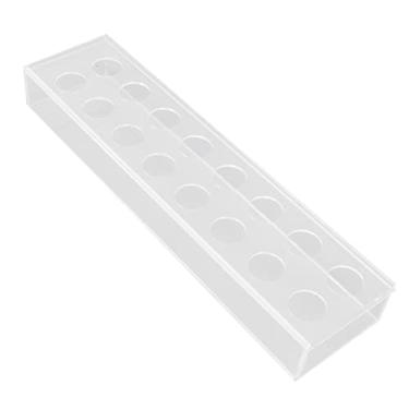 Imagem de Acouto Vaso Central Retangular de Peça Central Acrílica Clara para Casamento, Festa, Mesa de Jantar e Decoração (40 * 10 * 5cm)