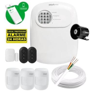 Imagem de Kit de Alarme Residencial e Comercial Intelbras Completo com Acesso Re