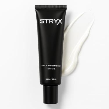 Imagem de Stryx Hidratante facial masculino com FPS 30 Protetor solar facial ultra transparente premium sem perfume para homens – Creme facial antienvelhecimento, hidratante, vegano e natural