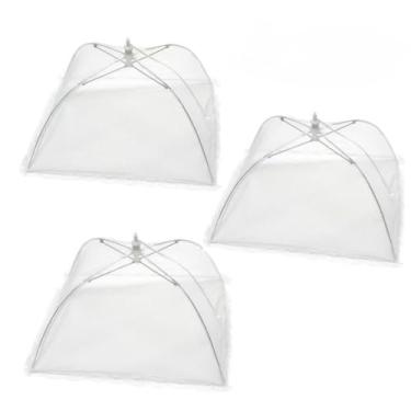 Imagem de Protetor de Tela Grande Dobrável Anti Inseto para Alimentos, Frutas, Bolos, Mosquiteiro, Galinheiro e Janela - Tampa Protetora com Tela de Proteção(3)