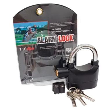 Imagem de Cadeado Resistente Com Alarme Antifurto Para Sua Moto