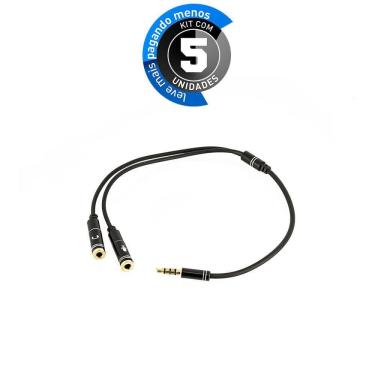 Imagem de Cabos P2 Para Microfone E Fone De Ouvido - Kit Com 5