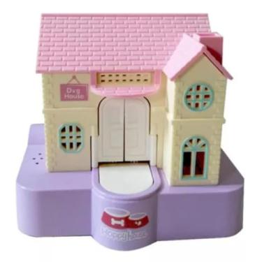 Imagem de Cofrinho Automático em Formato de Casinha de Cachorro, com Efeitos de Luz e Música, Brinquedo Decorativo