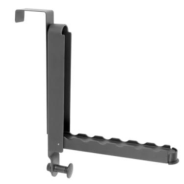 Imagem de Tzdxfgl Gancho para pendurar na porta, prateleira de secagem dobrável de metal e PVA com haste retrátil, gancho de toalha ajustável atrás da porta para lavanderia e banheiro