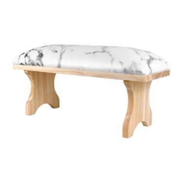 Imagem de harayaa Apoio de braço de unha PU portátil, equipamento para unhas colocado abaixo do suporte de mão de manicure, tapete de mesa para unhas, tecnologia para, Mármore Impresso