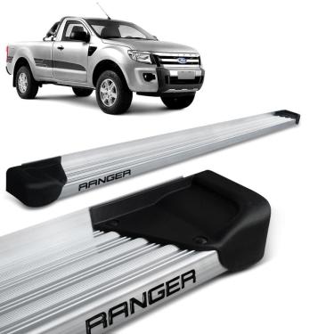 Imagem de Estribo Lateral Ranger Cab. Simples 2013 a 2023 Aluminio Natural A3 Gtnox