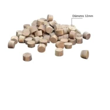 Imagem de 100 Cavilhas De Topo Para Assoalho E Deck Tapa Furo 12Mm