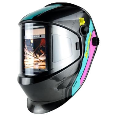 Imagem de TRQWH Capacete De Soldagem Com Escurecimento Automático, Visão Ampla, Cores Reais, Capuz Energia Solar, 4 Sensores Arco, Ampla Faixa Sombra Ajustável, A 5-8/9-13, Máscara Soldador Para Tig-Mig (Trq-