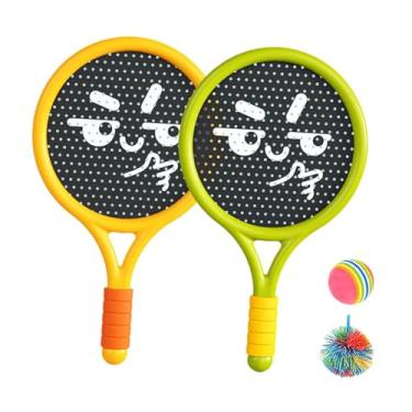 Imagem de oshhni Conjunto de raquetes, bolas infláveis, brinquedos para atividades ao ar livre, brinquedo interativo, jogo esportivo para crianças e adultos