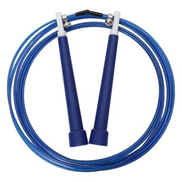 Imagem de RNXRZANK Corda de Pular Rápida, Giratória em 360°, com Rolamento de Esferas, Confortável, Premium, Ajustável, Profissional para Exercícios de Treinament, Azul