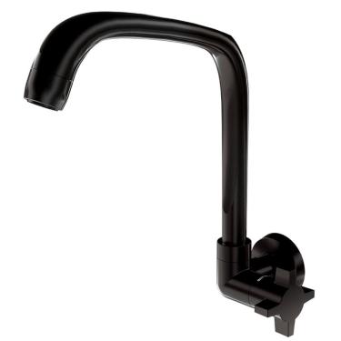 Imagem de Torneira Para Cozinha De Parede Fitt Cross 1168 F64 Preta - 7111100 - Lorenzetti