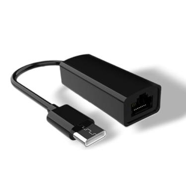Imagem de USB-C to Ethernet Adapter, Gigabit Network Cable, Compatible with MacBook Pro & Dell XPS, Black