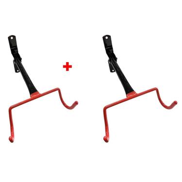 Imagem de Kit 2 Suporte Bicicleta Bike Parede Horizontal Porta Bike