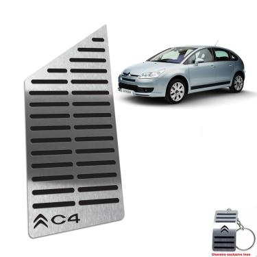 Imagem de Descanso De Pé Em Aço Inox Citroen C4 Hatch Preto